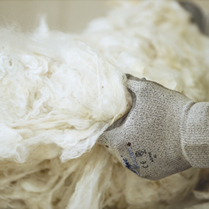 Wool carpet providing insulation and warmth in a home interior