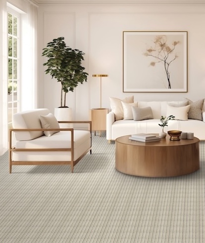 designer carpet in living room with luxury hardwood flooring 