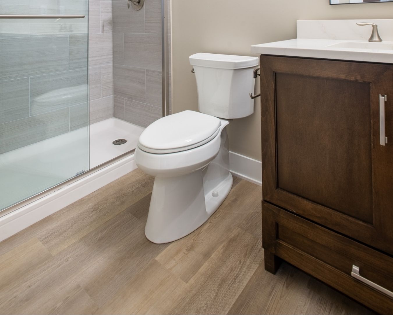 Luxury vinyl plank flooring