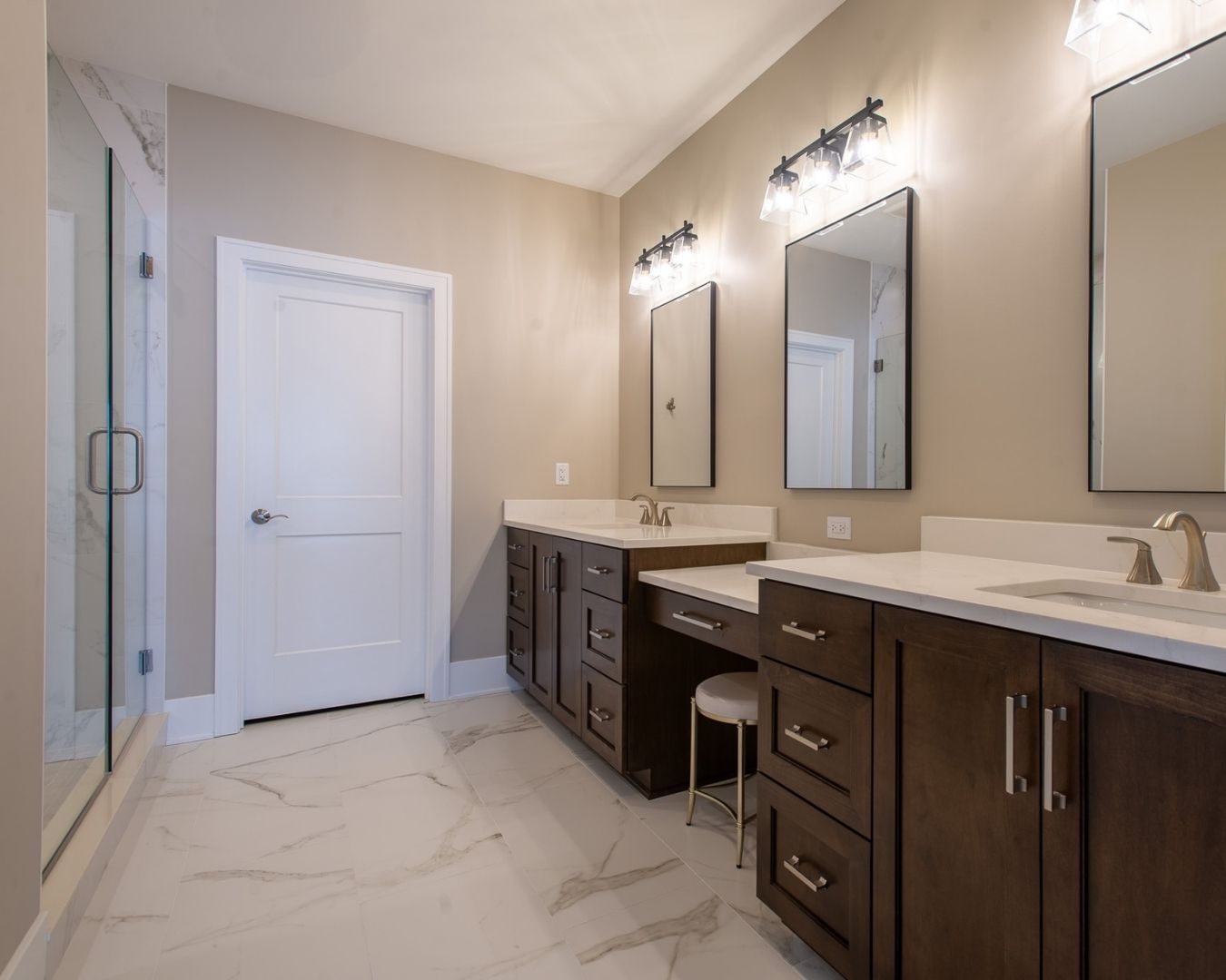 Bathroom tile flooring