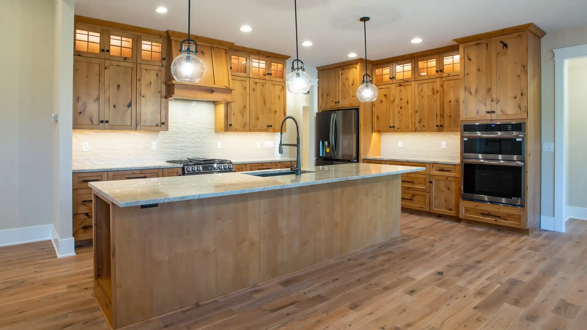 Carlsons Floors Wood Backsplash