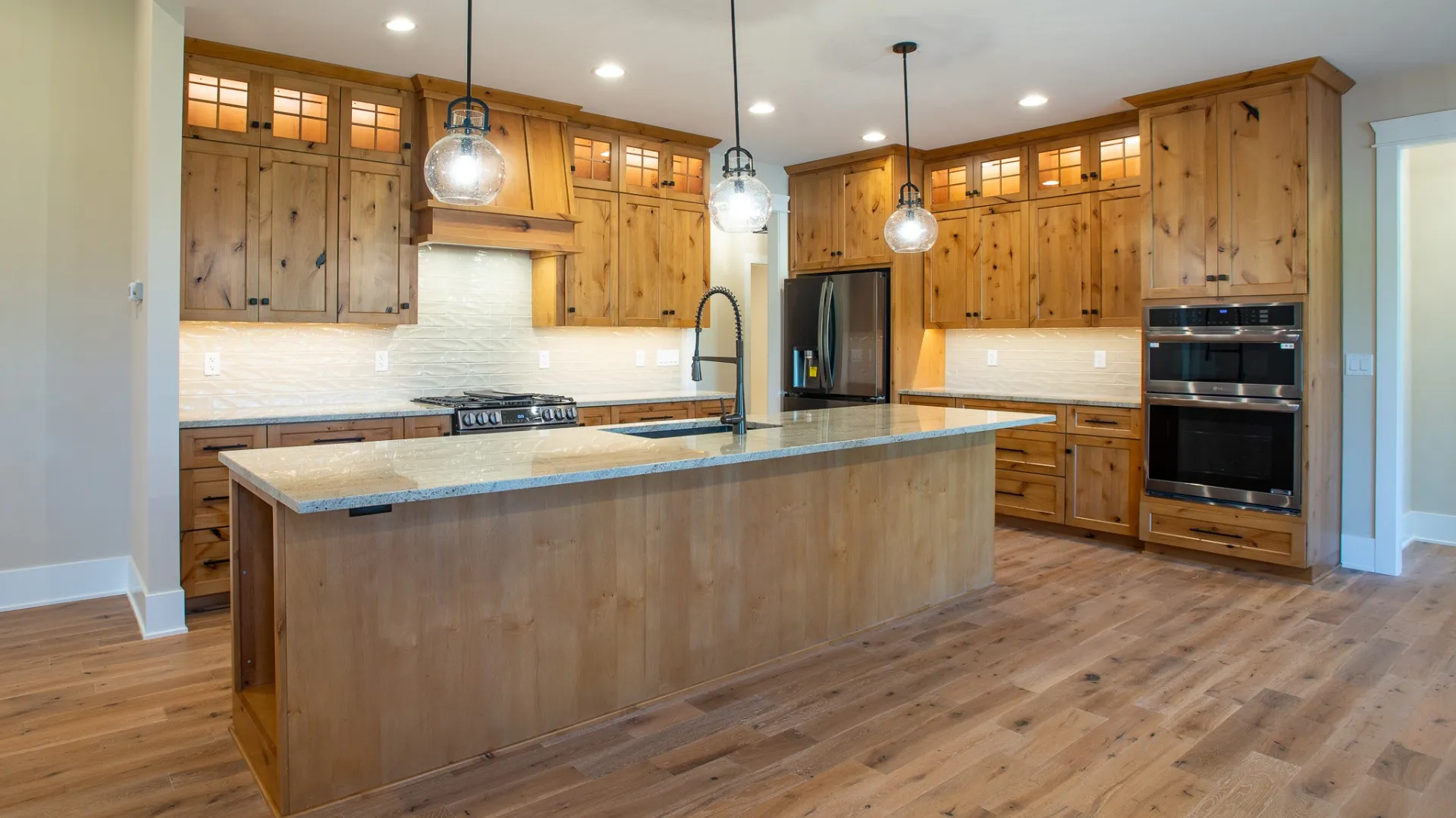 Carlsons Floors Wood Backsplash