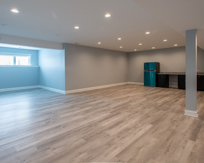 luxury vinyl floor remodel by Carlson's Floors in Geneva IL